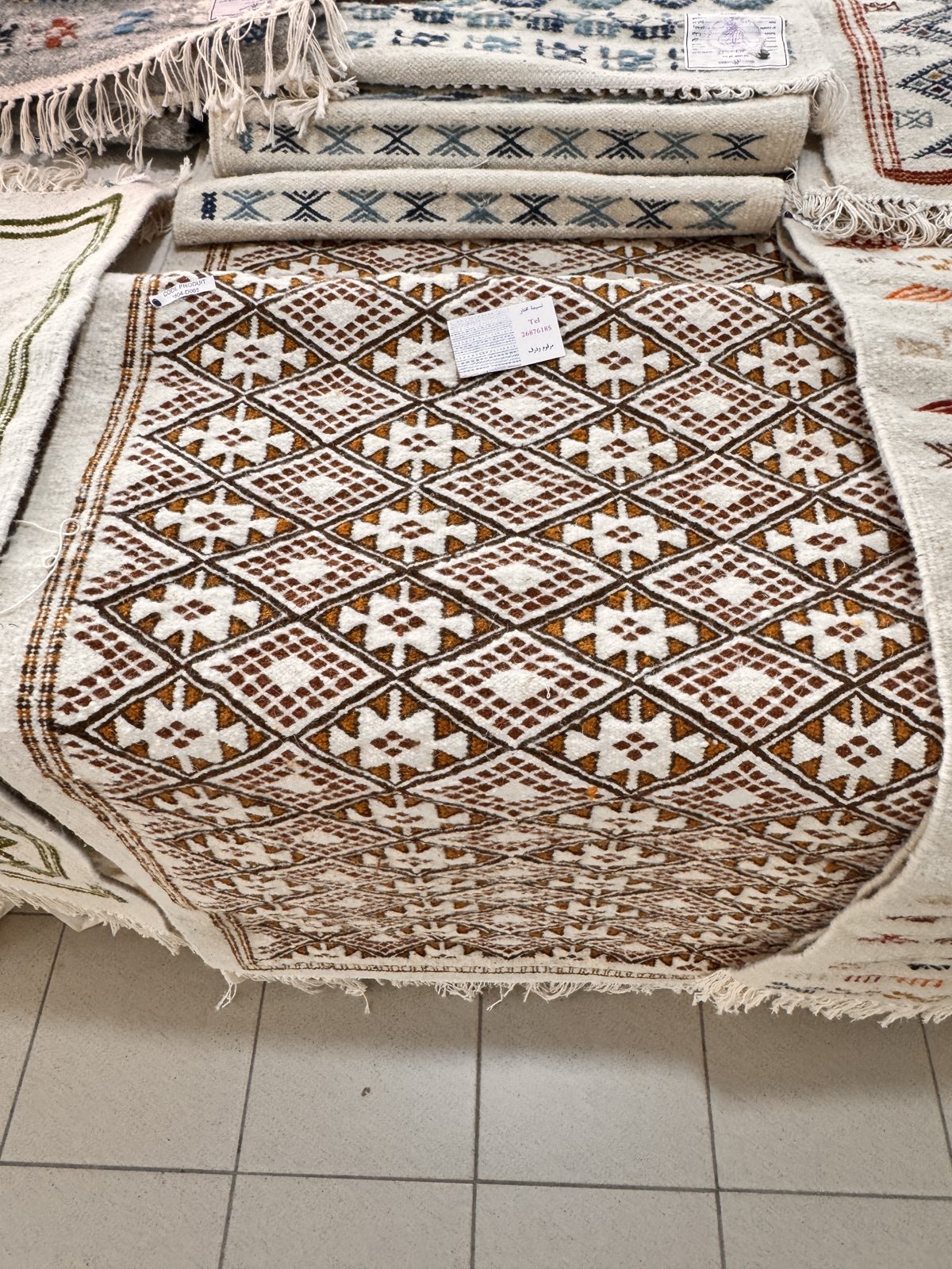 Tapis kilim berbère tissé main - Image 2