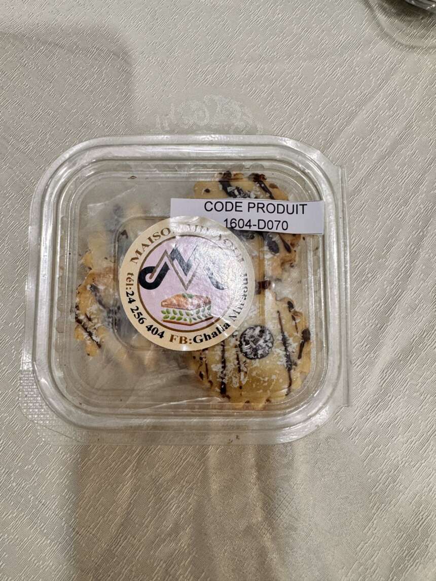 Sablés nappés de chocolat