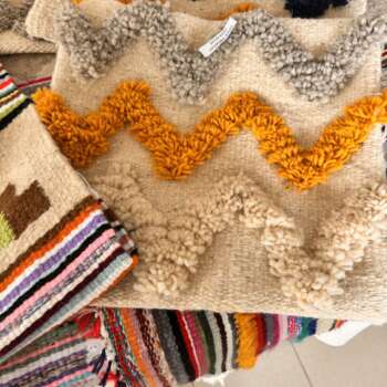 Tapis berbère à motif chevron