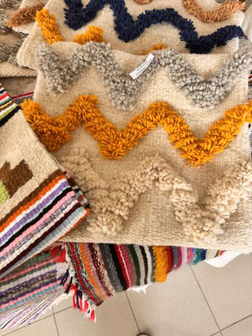 Tapis berbère à motif chevron