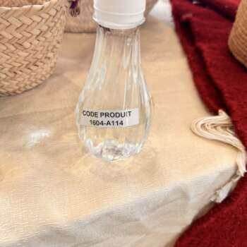 Bouteille décorative en verre