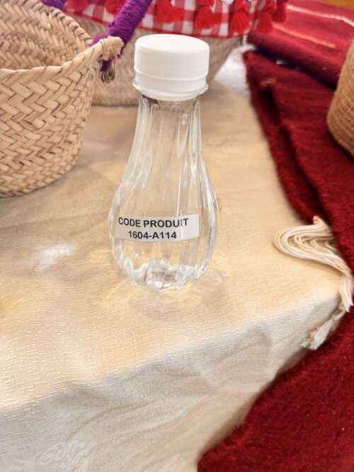 Bouteille décorative en verre