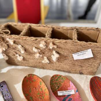Panier de rangement en jute