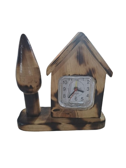 Horloge de table en bois « Maisonnette » - Image 3